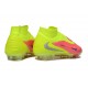 Botas De Fútbol Nike Phantom 6 Elite High FG Rosa Amarillo