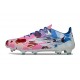 Zapatos adidas F50 Elite FG Blanco Rosa Azul