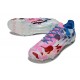 Zapatos adidas F50 Elite FG Blanco Rosa Azul