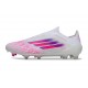 Botas adidas F50 Elite Sin Cordones FG Blanco Rosa