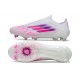 Botas adidas F50 Elite Sin Cordones FG Blanco Rosa