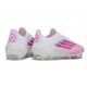 Botas adidas F50 Elite Sin Cordones FG Blanco Rosa