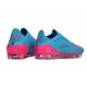 Botas adidas F50 Elite Sin Cordones FG Azul Rosa