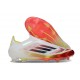 Botas adidas F50 Elite Sin Cordones FG Blanco Negro Amarillo Solar
