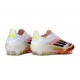 Botas adidas F50 Elite Sin Cordones FG Blanco Negro Amarillo Solar