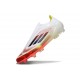 Botas adidas F50 Elite Sin Cordones FG Blanco Negro Amarillo Solar