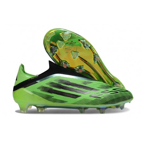 Botas adidas F50 Elite Sin Cordones FG Verde Negro