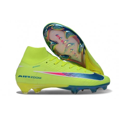 Botas de Futbol Nike Mercurial Superfly 10 Elite FG Limalight Voltio Azul