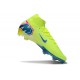 Botas de Futbol Nike Mercurial Superfly 10 Elite FG Limalight Voltio Azul