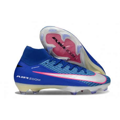 Botas de Futbol Nike Mercurial Superfly 10 Elite FG Azul Blanco