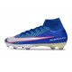 Botas de Futbol Nike Mercurial Superfly 10 Elite FG Azul Blanco