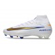 Botas de Futbol Nike Mercurial Superfly 10 Elite FG Blanco Azul Dorado
