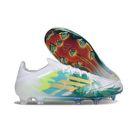 Zapatos adidas F50 Elite FG Blanco Verde Dorada
