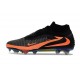 Botas De Fútbol Nike Phantom 6 Elite High FG Negro Naranja