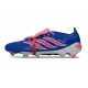 adidas Predator 26 Elite Foldover Tongue FG Azul Carrera Explosión Rosa