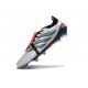 adidas Predator 26 Elite Foldover Tongue FG Gris Blanco Rosso