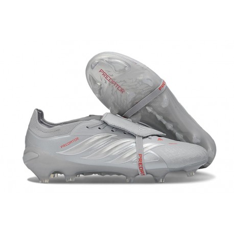 adidas Predator 26 Elite Foldover Tongue FG Gris Hierro Met. 