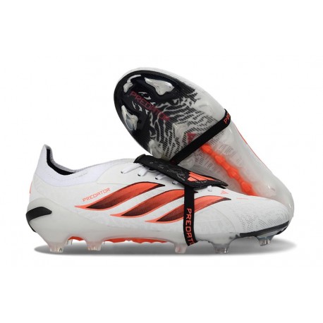 adidas Predator 26 Elite Foldover Tongue FG Blanco Rojo Negro