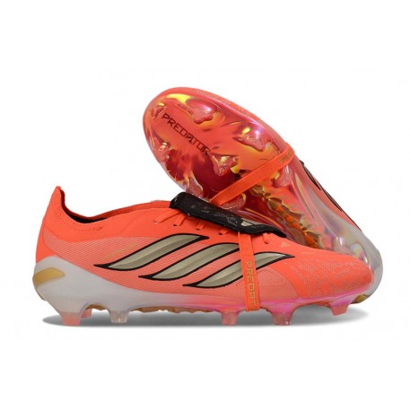 adidas Predator 26 Elite Foldover Tongue FG Rojo Dorada
