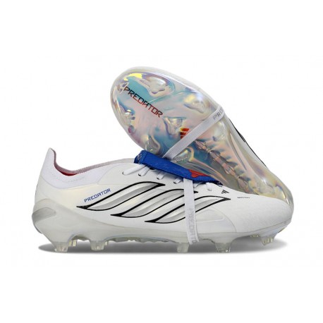 adidas Predator 26 Elite Foldover Tongue FG Blanco Plateada
