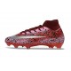 Zapatillas Nike Mercurial Superfly X Elite FG Rojo Plateada