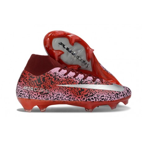 Zapatillas Nike Mercurial Superfly X Elite FG Rojo Plateada