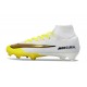 Zapatillas Nike Mercurial Superfly X Elite FG Blanco Dorada Amarillo