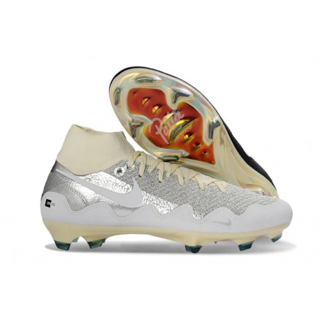 Zapatillas Nike Mercurial Superfly X Elite FG Blanco Plateada Negro