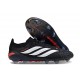 Bota de Futbol adidas Predator 26 Elite L FG Negro Blanco Rojo