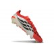 Bota de Futbol adidas Predator 26 Elite L FG Rojo Lúcido Negro Ftwr Blanco