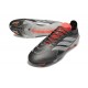 Bota adidas Predator 26 Elite L FG Hierro Met. Ftwr Blanco Rojo Lúcido