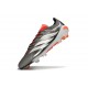 Bota adidas Predator 26 Elite L FG Hierro Met. Ftwr Blanco Rojo Lúcido