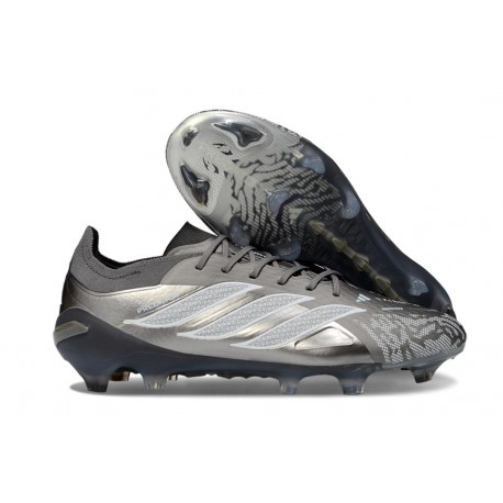 Bota de Futbol adidas Predator 26 Elite L FG Gris Plateado