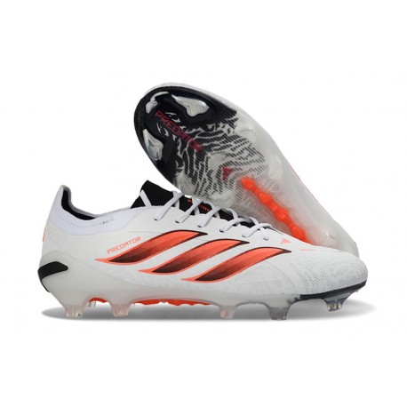 Bota de Futbol adidas Predator 26 Elite L FG Blanco Rojo Negro