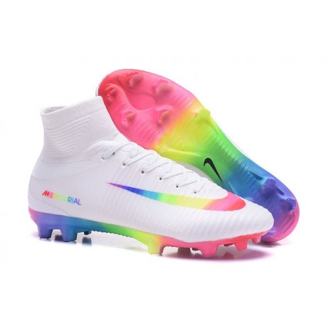 Botas de Fútbol Nuevo Nike Mercurial Superfly V FG ACC Blanco Vistoso
