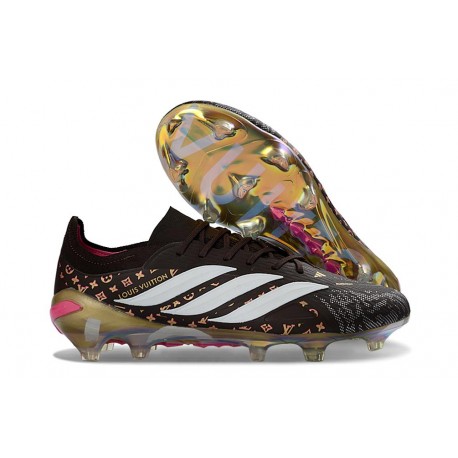 Zapatillas de Fútbol adidas Predator Elite FG Negro Blanco Dorado