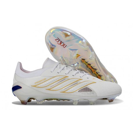 Zapatillas de Fútbol adidas Predator Elite FG Blanco Dorada