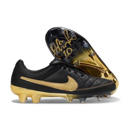Botas de Fútbol Nike Tiempo Maestro Elite FG Negro Dorado