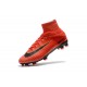 Botas de Fútbol Nuevo Nike Mercurial Superfly V FG ACC Rojo Negro