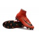 Botas de Fútbol Nuevo Nike Mercurial Superfly V FG ACC Rojo Negro