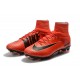 Botas de Fútbol Nuevo Nike Mercurial Superfly V FG ACC Rojo Negro