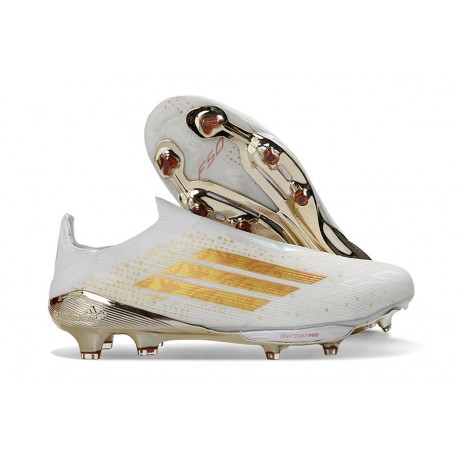 Botas de fútbol adidas F50+ LL FG Bianco Dorada