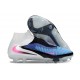 Botas Nike Phantom 6 Elite High FG Azul Carrera Explosión Rosa Blanco