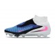 Botas Nike Phantom 6 Elite High FG Azul Carrera Explosión Rosa Blanco