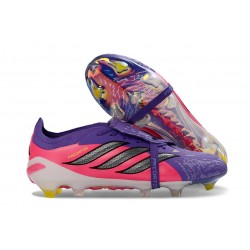 adidas Predator 26 Elite Foldover Tongue FG Violeta Rosa