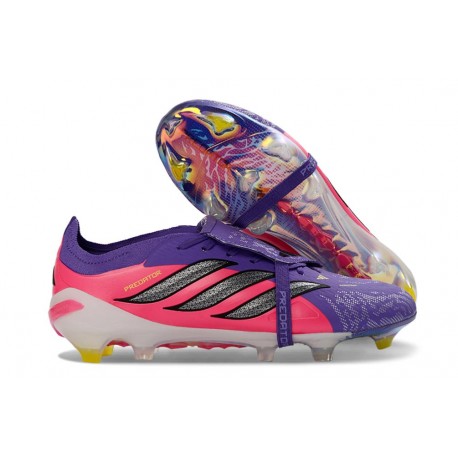 adidas Predator 26 Elite Foldover Tongue FG Violeta Rosa