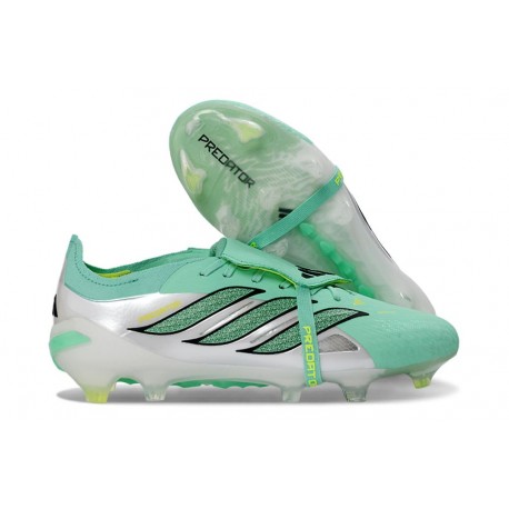 adidas Predator 26 Elite Foldover Tongue FG Verde Plateada
