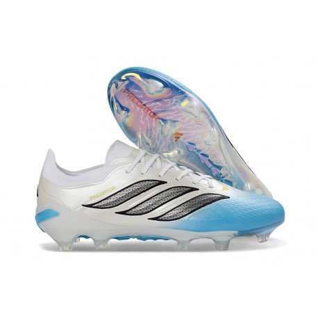 Zapatillas de Fútbol adidas Predator Elite FG Blanco Azul Negro