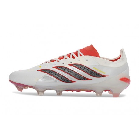 Zapatillas de Fútbol adidas Predator Elite FG Blanco Rojo Negro