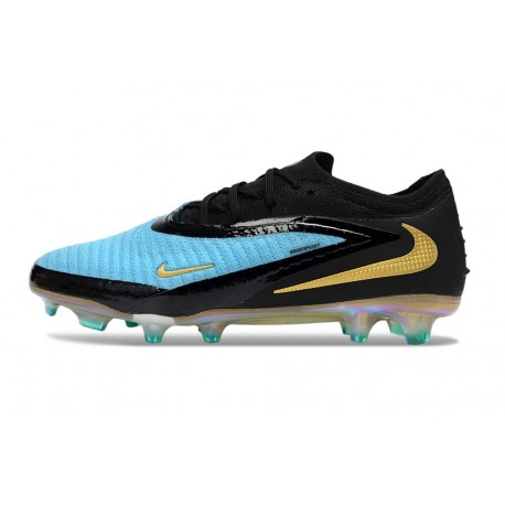 Botas de Futbol Nike Phantom 6 Elite Low FG Azul Negro Dorado